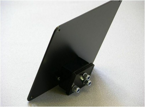 Supporto targa nero - supporto,